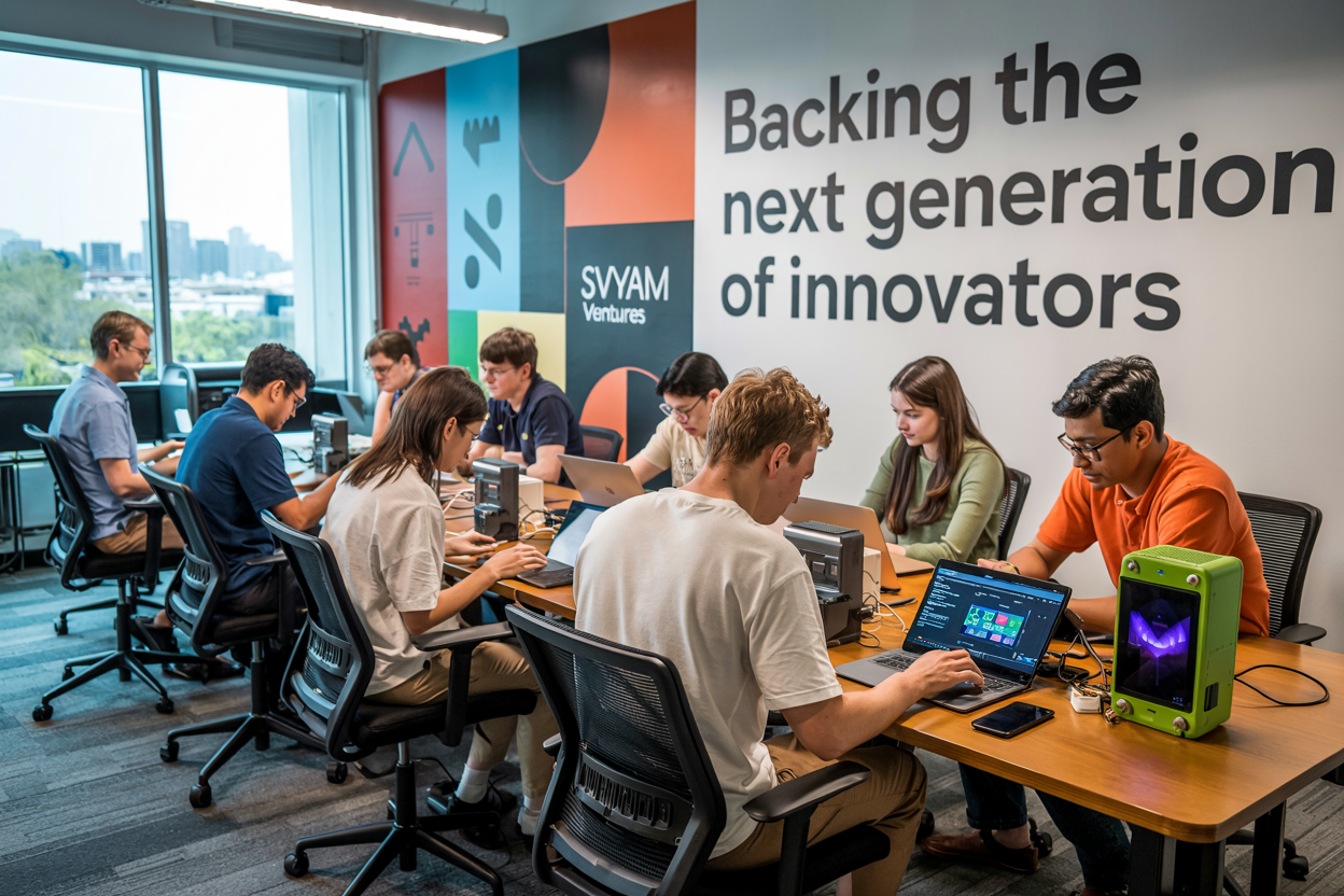 Svyam Ventures team workspace showcasing innovative venture capital approach